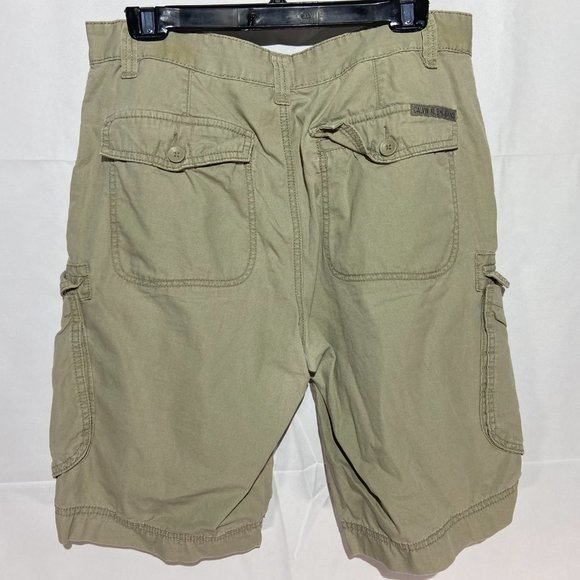 Calvin Klein Beige Cotton Cargo Shorts Men's 32 Waist - Picture 2 of 5
